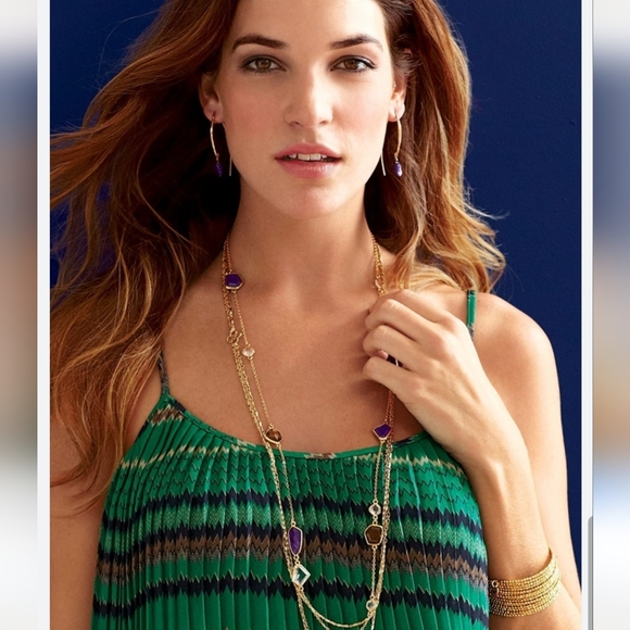 Stella & Dot Pippa Purple Necklace - Picture 3 of 7